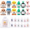 Gejoy 12 Sets Positive Mini Rubber Figurines You Rock Tokens,Classic