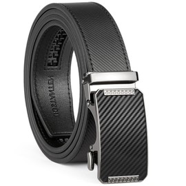 BOSTANTEN Men's Belt, Ratchet Belts for Men Leather Dress Casual with Adjustable Buckle, Cut for Fit