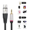 3.5mm to XLR Cable, Professional 1/8 Inch Jack Stereo to
