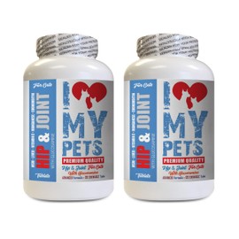 I LOVE MY PETS LLC Hip and Joint for Cats - CAT Hip and Joint Support - Best Strong Formula - Joint Support for Cats - 240 Treats (2 Bottles)