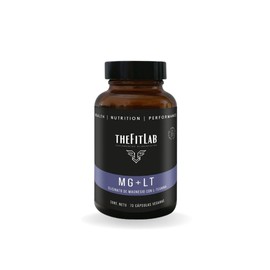 TheFitLab - Suplemento de Glicinato de Magnesio + L-Teanina - Relajación y sueño - Fórmula desarrollada por nutriólogos especialistas - 70 cápsulas veganas - Non GMO