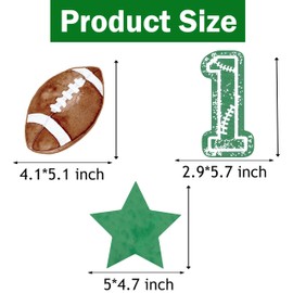 21pcs Football 1st Birthday Party Hanging Swirls Football Party Hanging Decoration Football Party Ceiling Streamers for Football First Birthday Party Baby Shower Supplies