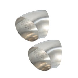 Motoforti OD 3" 45 Degree Mandrel Bend Exhaust Elbow Pipe SS304 Stainless Steel Bend Tube 20GA /.036" Wall Thickness Exhaust Piping for Car Exhaust Pipe Elbow 2pcs Long-lasting