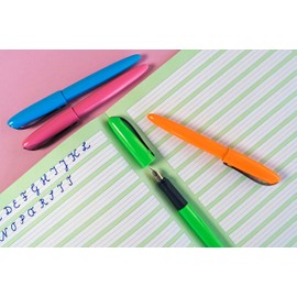 Schneider 162113 Wavy Fountain Pen for Right- and Left-Handed Users with Beginner Nib Blue