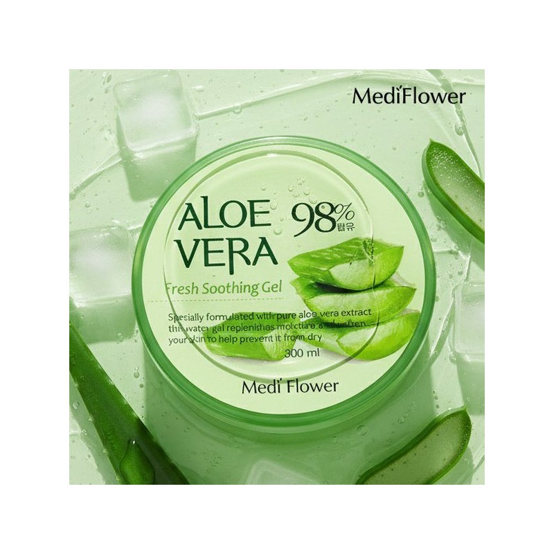 Mediflower 알로에베라 프레시 수딩젤 300mlx3 Aloe Vera Fresh Soothing Gel