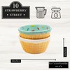 10 Strawberry Street Ice Cream Ramekin, Mint and White, Set