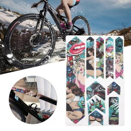 1 Set Bike Protector Sticker, Bike Frame Protective Sticker Mountain Bike Chain Protective Road Bicycle Protective Stickers Bike Paster for Mountain Bikes, Off-Road Vehicles, Road Bikes