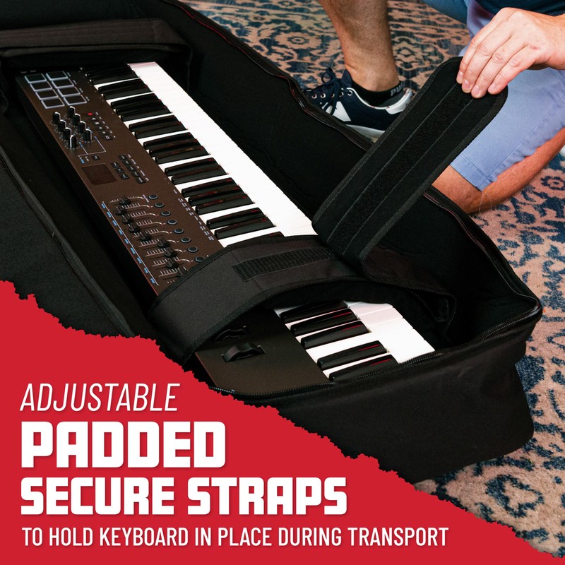 Gator Cases GKB Series 76-Note Padded Keyboard Gig Bag, (GKB-76)