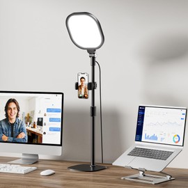Iluminación de Zoom para videoconferencias, lámparas de oficina en casa con 30 modos de luz y soporte flexible