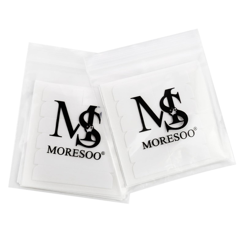 Moresoo Double Sided Extension Tapes for Replacement White Tape Tabs