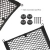 BetterJonny 2pcs Car Mesh Cargo Net, 25X45cm Cargo Nylon Net