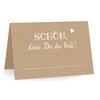 KuschelICH Premium Place Cards "Schön das Du da Bist mit