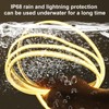 Outdoor solar light strip, LED light strip solar 6000mAh 32.8