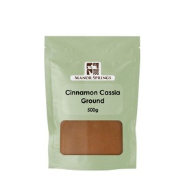 Cinnamon Powder (Cassia) 500g by Manor Springs