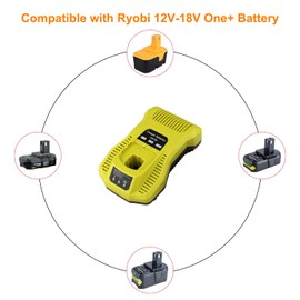 SKYON 18V P117 Battery Charger for P117 140173019 P118 Battery Charger Compatible with Ryobi PBP005 PBP006 PBP005 PBP003 PBP002 PBP007 RB18L50 P193 P192 P191 P190 P189 P145 P122 P107 P108 Battery