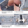 4 Pairs of Star Shaped Drawstrings, Removable and Reusable Drawstring