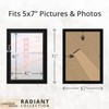 Langdon House 7x5 Picture Frames (Black, 6 Pack), Modern w/Bevelled