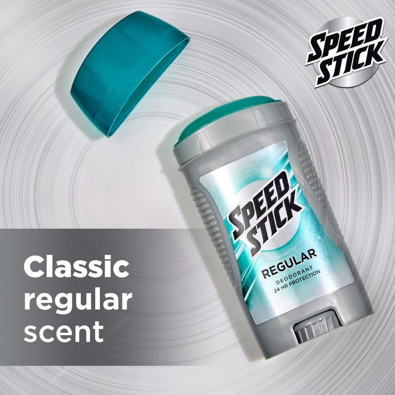 Speed Stick Men's Deodorant, Regular, 3 Ounce, 4 Pack
