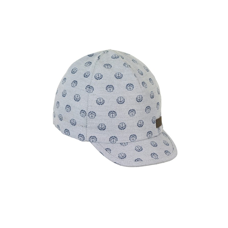 Sterntaler Unisex Children's Peaked Cap Anchor Children's Hat, light grey