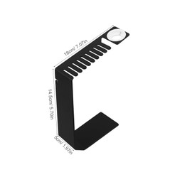 Gadpiparty Watch Charging Dock with Strap Organizer Smartwatch Stand and Storage Holder for Effortless Charging and Neat Arrangement Black