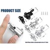 Litensh Self-Closing Latch, Spring Door Lock Latch，Resilient Bolt Latch, Spring