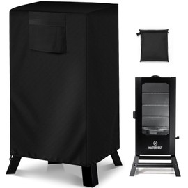 40-inch Vertical Smoker Cover, Compatible with Most of Vertical Smoker (29" Lx29 Wx52 H), Heavy-Duty and Weather-Resistant Oxford Fabric with Adjustable Drawstring