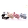 1 Piece 2 cm Wide Adjustable Bracelet Woven Embroidered Letter