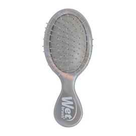 Wet Brush Mini Detangler Hair Brush, Chrome (Iridescence Icon), Detangling Travel Hairbrush, Ultra-Soft IntelliFlex Bristles Glide Through Tangles with Ease, Pain-Free, All Hair Types, Limited Edition