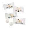 216ct Mr. and Mrs. Wedding Buttermints Individually Wrapped – White