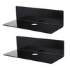 Alipis Speaker Storage Bracket Set Acrylic Wall Shelf for Home