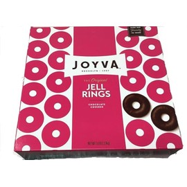 Jell Rings Classic Chocolate Covered Raspberry Jelly Candy 5 lb Bulk Box Vegan, Kosher Parve, Non-Dairy, Gluten-Free Gourmet Treats Made in Brooklyn