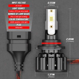 CHUSYYRAY FIT Lexus LX470 Base Sport Utility 1998-2007 4X 6000K LED Headlight Hi/Lo Bulbs