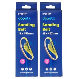 Dapetz ® Sanding Belts 13mm x 457mm, 10 Pieces Sander Belts 120 Grit Aluminum Oxide for Belt Sander, Ideal for Grinding, Sharpening, and Dedusting Wood, Paint, Varnish