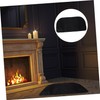 Kisangel Fireproof Half Fireplace Mat Durable Flame Retardant Rug for