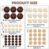 Rattan Balls 64 Pcs Decorative Balls with Natural Woven Texture,