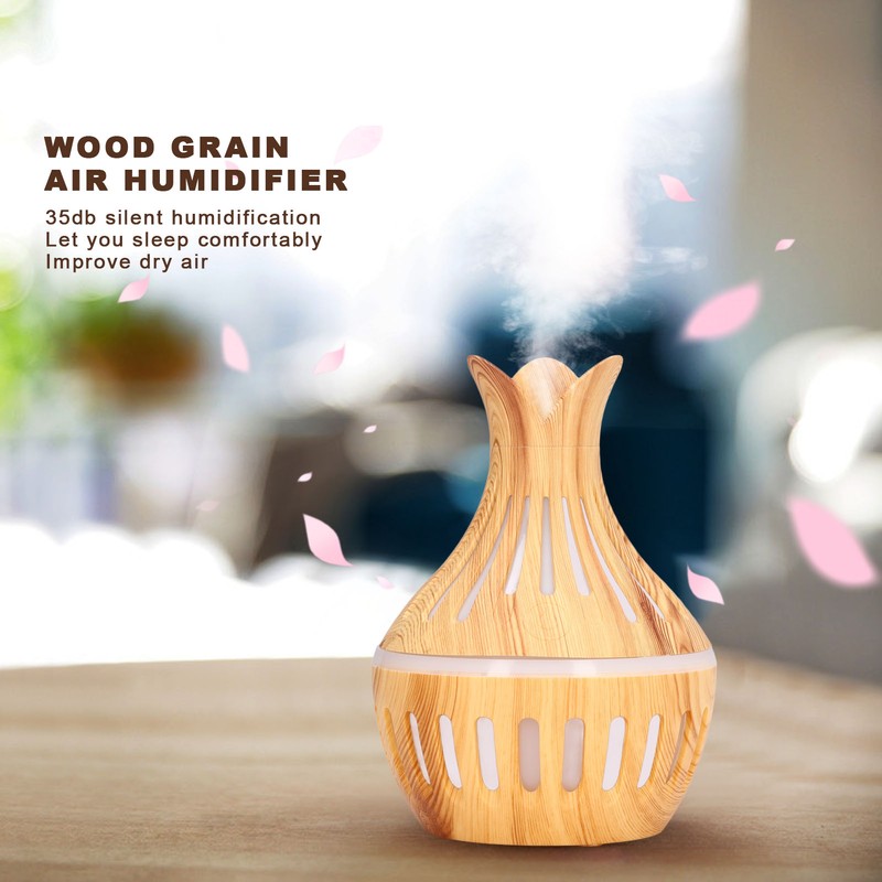 Wood Grain Air Humidifier ABS Aromatherapy Humidifiers for Household USB