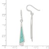 Turquoise Dangling Drop Earrings in Sterling Silver