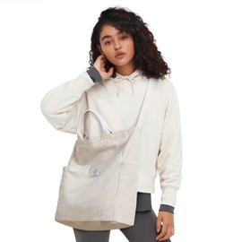 KALIDI Women's Handbag Canvas Shopper Shoulder Bag Casual Shoulder Bags Large for School Work Everyday Shopping, White (white-2)