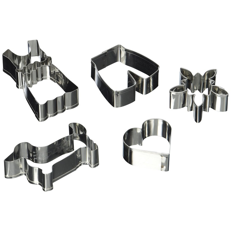Staedter Bavaria Cookie Cutter Set, Stainless Steel, 5-Piece