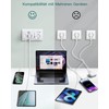 OUFUYU Multiple Socket 6 in 1 with USB, Double Plug