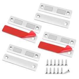 Dreamark Magnet, für Schranktüren, leistungsstark, 4 Stück, ultradünn, Magnetverschluss, für Küchenschrank, Schublade, Schrank, Schiebetür