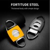 CIGARLOONG Cigar Cutter and Lighter Set Yellow Double Blade Classic