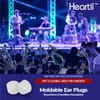 Heartli Premium Moldable Ultra Soft Silicon Ear Plugs Max Comfort