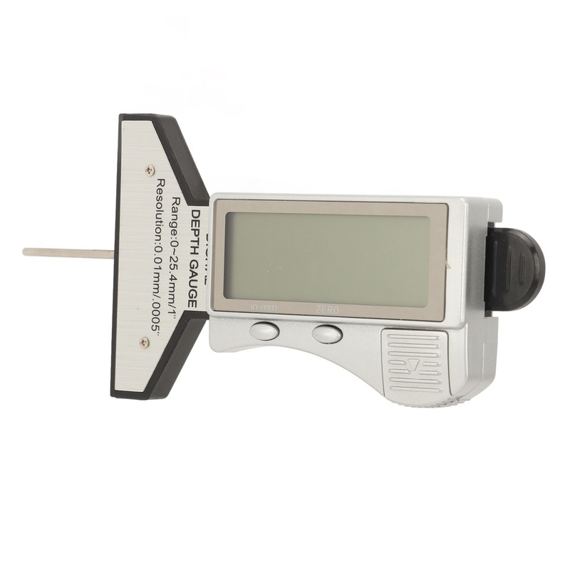 Digital Tire Depth Gauge Accurate Zeroable Car Tyre Meter Measurer