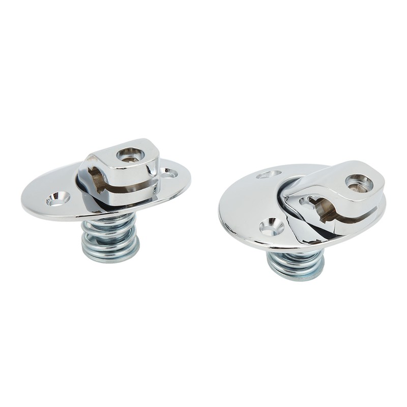 Car Sun Visor Support Brackets with Screw Bushing Chrome Plating