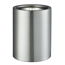 Modern Small Satin Silver Chrome LED Uplighter Table, Floor Lamp Uplighter with Inline Switch [Energy Class A]