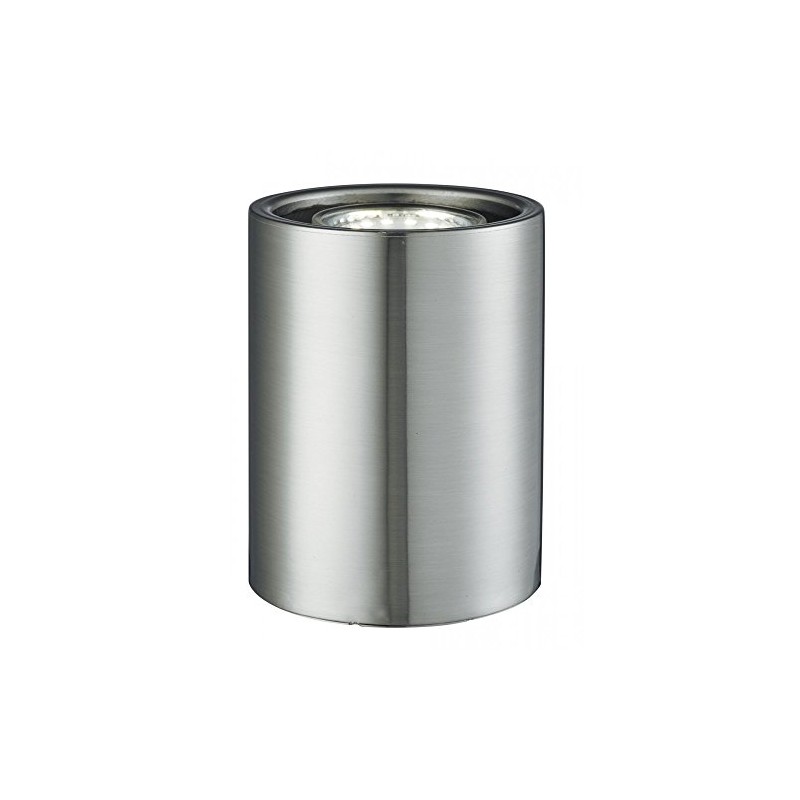 Modern Small Satin Silver Chrome LED Uplighter Table, Floor Lamp