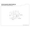 Kingston Brass KF4320ORB 1/2" Sweat x 3/8" OD Comp Angle