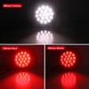 Partswcgg 4Pcs 4" Round Red Stop Turn Tail Lights to