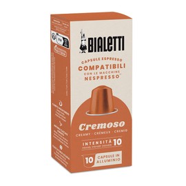 Bialetti - Coffee Nespresso® Compatible Capsules - Cremoso - 10 Capsules